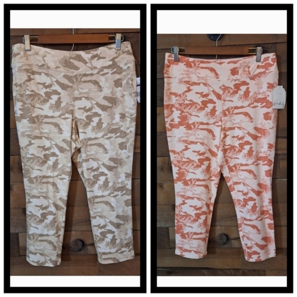 NEW 2Pair Bundle Wonderly Studio Plus Size Leggings SZ  PXL NWT
